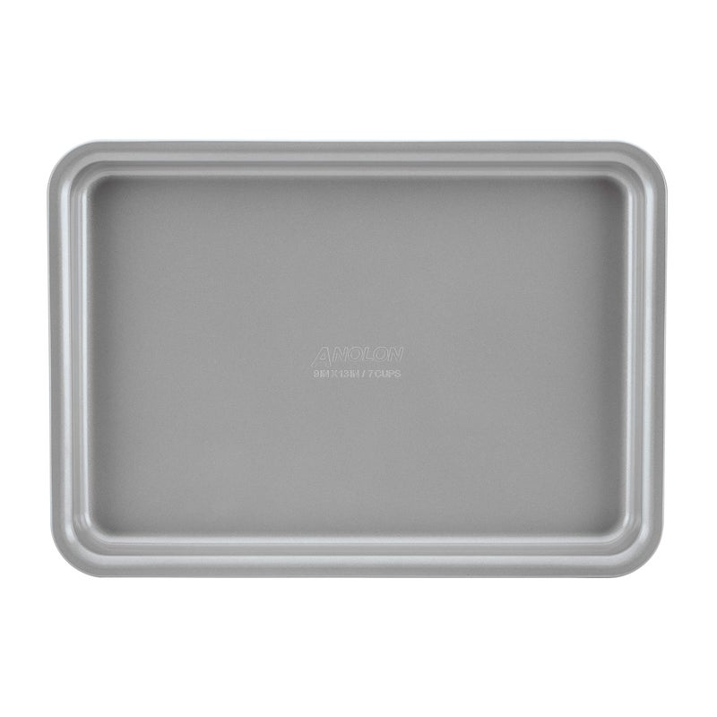 Anolon Gourmet Nonstick Bakeware Set with Nonstick Cookie Sheets / Baking Sheets - 3 Piece, Graphite Gray - Image 3
